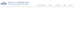 Desktop Screenshot of policyinspector.com