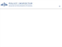 Tablet Screenshot of policyinspector.com